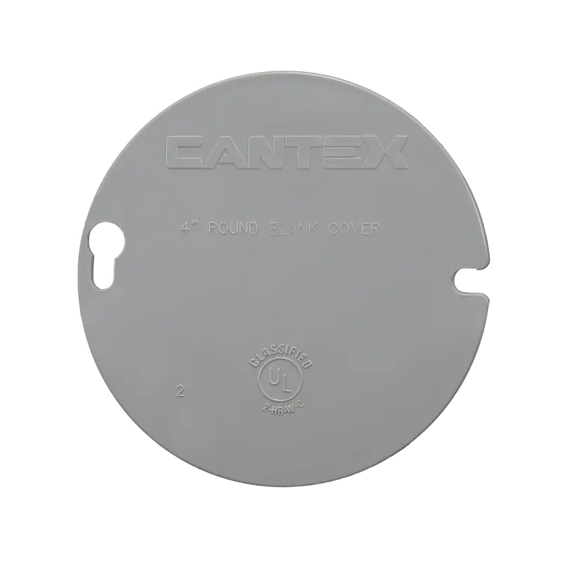 Cantex  4 In. Round Ez Box Blank Cover 1