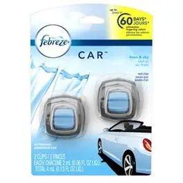 Car Vent Deodorizer Clip, Linen & Sky Scent, 2-Ct. 1