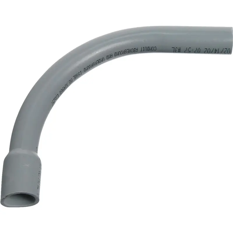 Carlon 2 In. Schedule 40 90 Deg Standard Radius Belled End Pvc Elbow 1