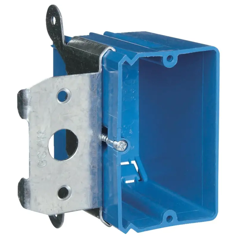 Carlon Adjust-A-Box 1-Gang Pvc Molded Wall Box 1