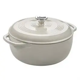 Cast Iron Dutch Oven, Oyster, 6-Qt. 1