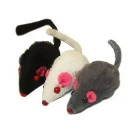 Cat Toy, Real Fur Mice Catnip, 1.25-In. 1