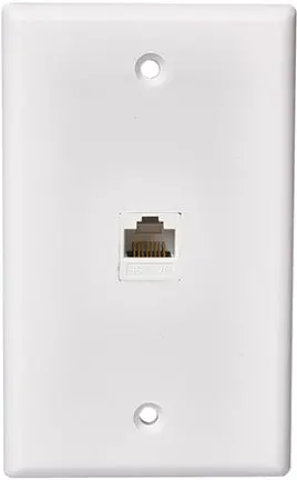 Cat5e/6 Wall Plate Single Jack 1