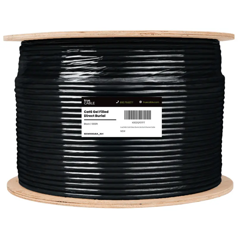 Cat6 Gel Filled Direct Burial Ethernet Cable|Unshielded 1