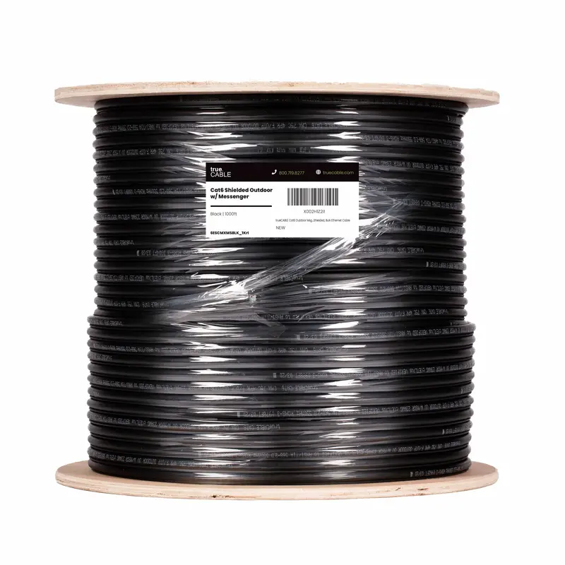 Cat6 Outdoor Ethernet Cable W/Messenger｜Shielded 1