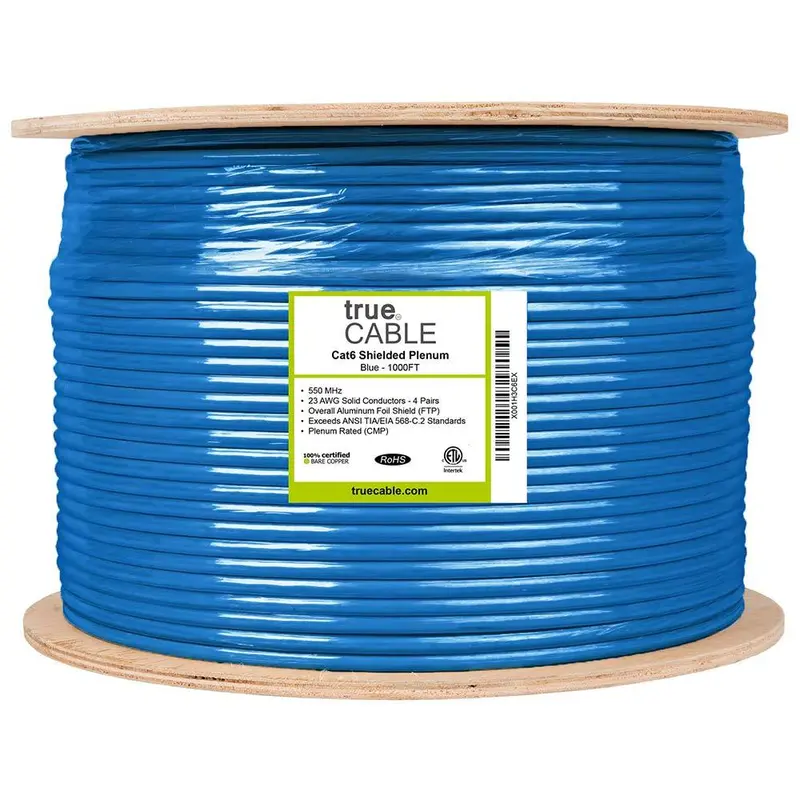 Cat6 Plenum Ethernet Cable｜Shielded 1