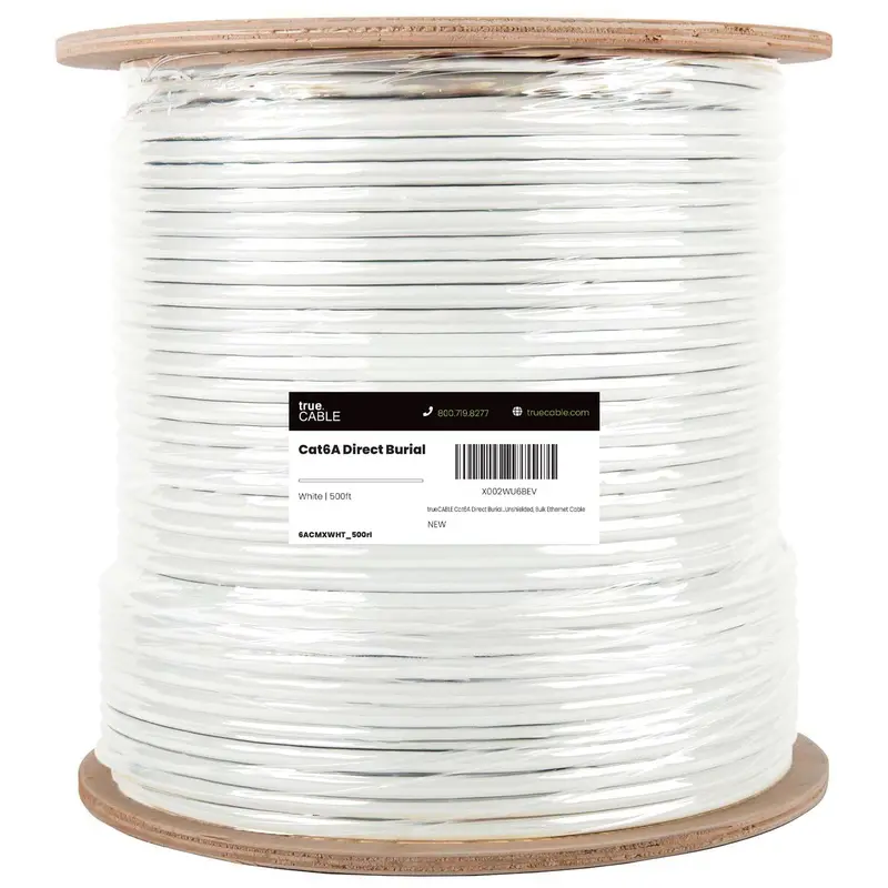 Cat6a Direct Burial Ethernet Cable|Unshielded 4