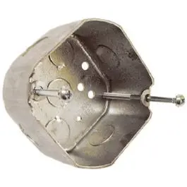 Ceiling Fan Box, Octagon, 2-1/8-In. Deep, 4-In. 1