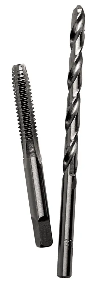 Century Drill And Tool Carbon Steel Plug Tap 5/16-18 And Letter F Drill Bit Combo Pack 1