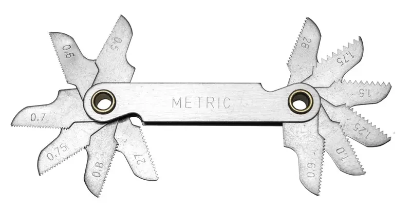 Century Drill And Tool Pitch Gauge Metric 0.50-1.75 Pitch Npt And Bsp 1