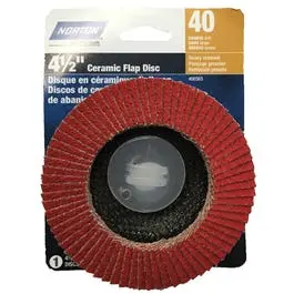 Ceramic Flap Disc, 40 Grit, 4.5-In. 1