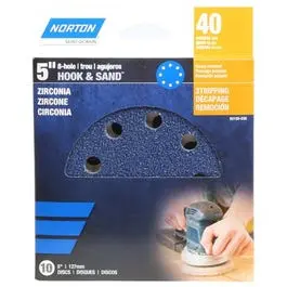 Ceramic Sanding Discs, 40-Grit, 5-In., 10-Pk. 1