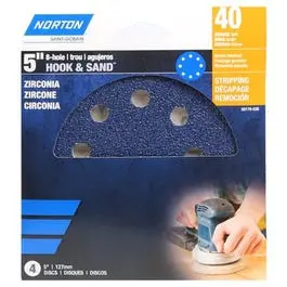 Ceramic Sanding Discs, 40-Grit, 5-In., 3-Pk. 1