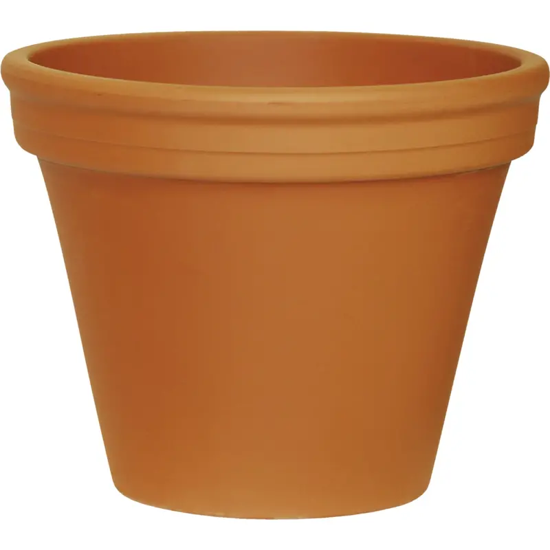 Ceramo 8-3/4 In. H. X 10-1/4 In. Dia. Terracotta Clay Standard Flower Pot 1
