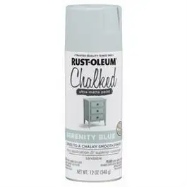 Chalked 1-Coat Spray Paint, Ultra Matte Serenity Blue, 12-Oz. 1
