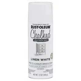 Chalked Spray Paint, Ultra Matte, Linen White, 12-Oz. 1