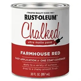 Chalked Ultra Matte Paint, Farmhouse Red, 30-Oz. 1