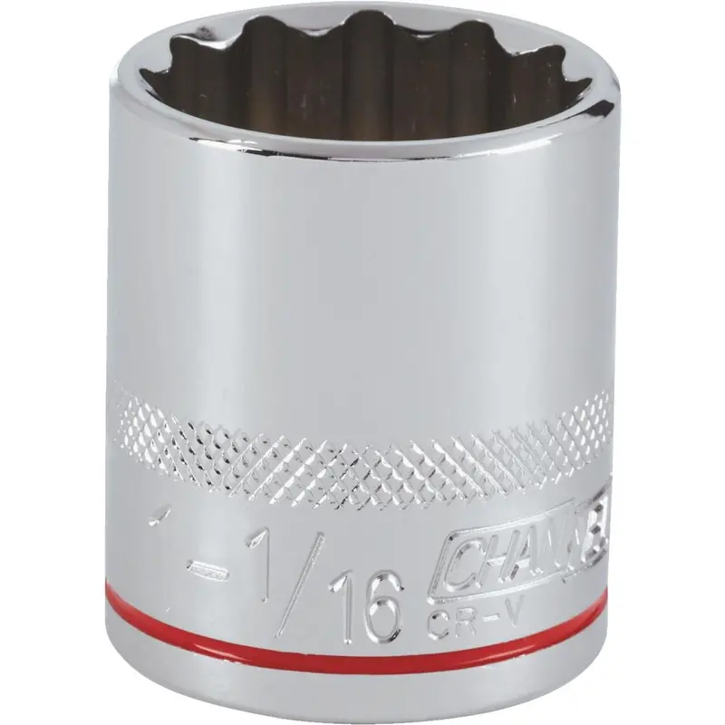 Channellock 1/2 In. Drive 1-1/16 In. 12-Point Shallow Standard Socket 1