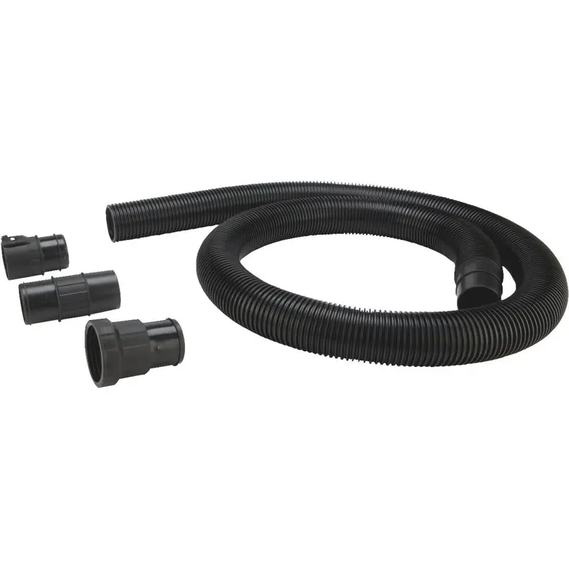 Channellock 2-1/2 In. Dia. X 7 Ft. L Black Plastic Wet/Dry Vacuum Hose With Adapters 1