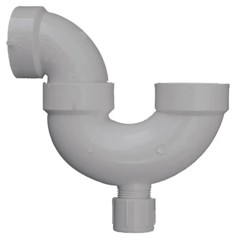 Charlotte Pipe 1-1/2 In. White Pvc P-Trap With Cleanout 1