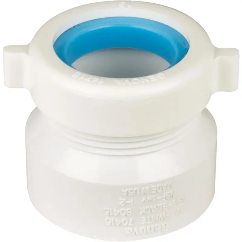 Charlotte Pipe 1-1/2 In. X 1-1/2 In. Or 1-1/4 In. Hub X Tubular Pvc Waste Adapter 1