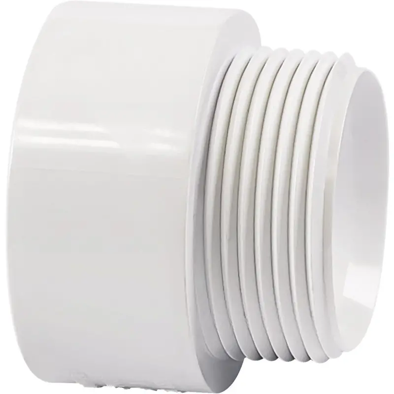 Charlotte Pipe 1-1/4 In. Hub X 1-1/4 In. Mip Schedule 40 Dwv Pvc Adapter 1