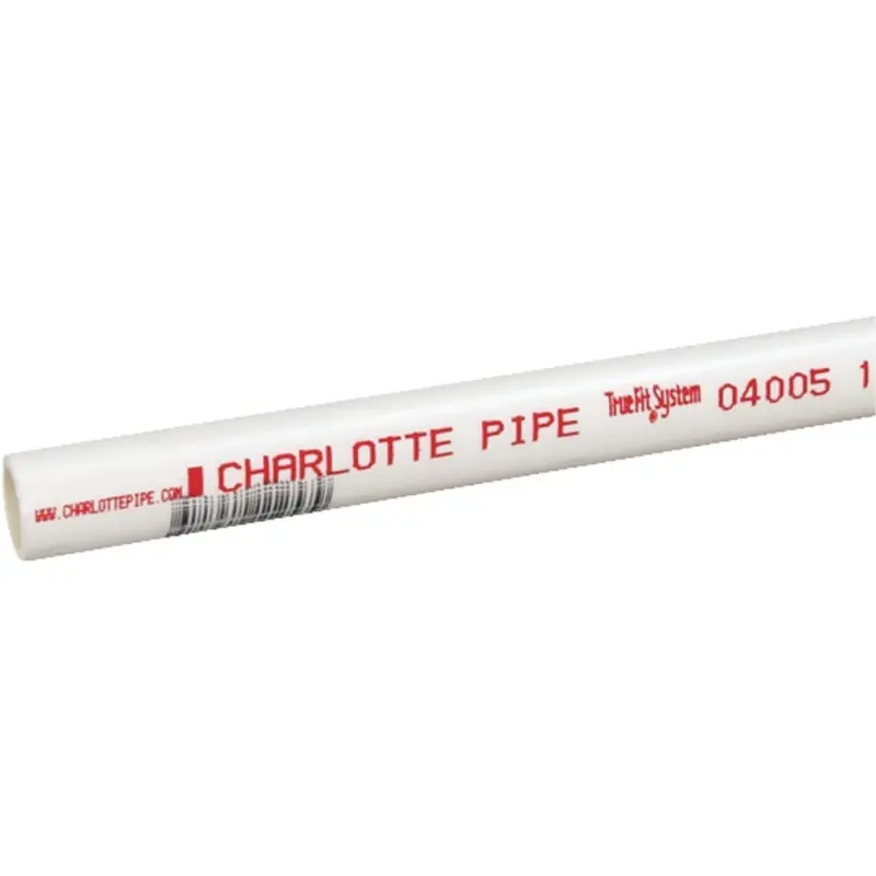 Charlotte Pipe 1/2 In. X 10 Ft. Cold Water Schedule 40 Pvc Pressure Pipe 1