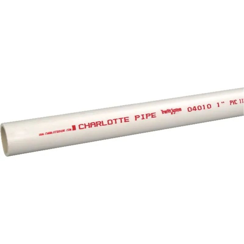 Charlotte Pipe 1 In. X 10 Ft.Cold Water Schedule 40 Pvc Pressure Pipe 1