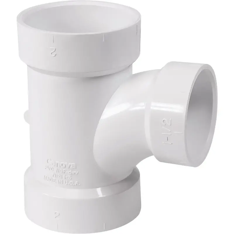 Charlotte Pipe 2 In. X 1-1/2 In. Reducing Sanitary Pvc Tee 1