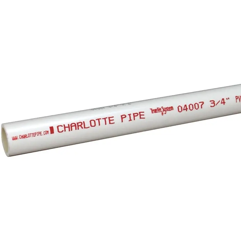 Charlotte Pipe 3/4 In. X 10 Ft. Cold Water Schedule 40 Pvc Pressure Pipe 1