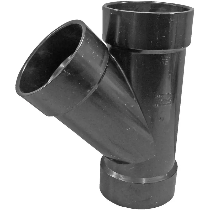 Charlotte Pipe 4 In. Hub X Hub X Hub Abs Wye 1