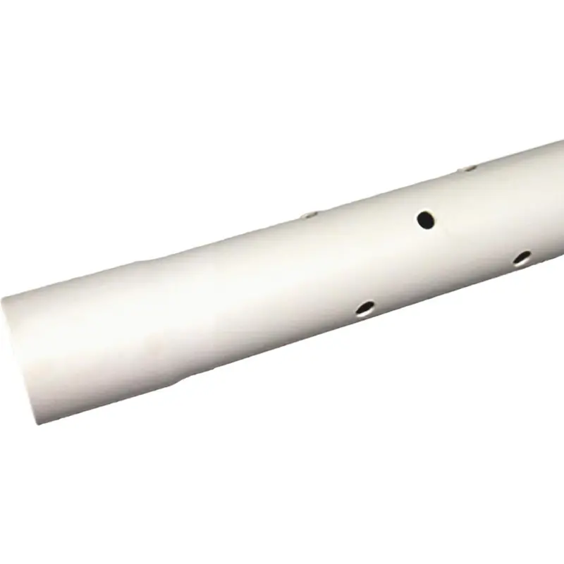 Charlotte Pipe 4 In. X 10 Ft. Perforated Pvc Drain And Sewer Pipe, Belled End (3-Row) 1