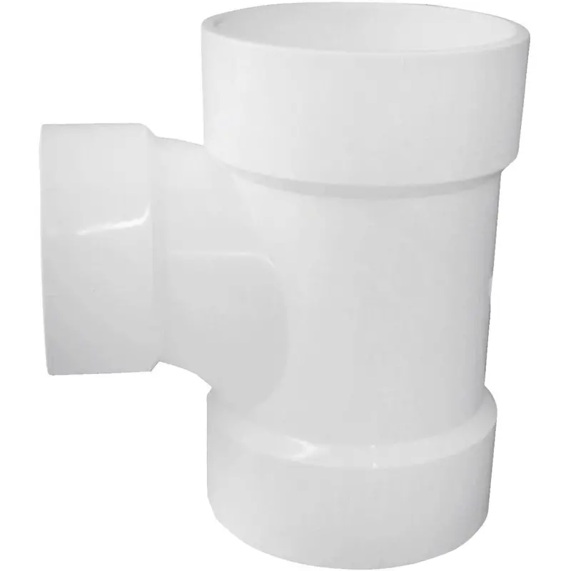 Charlotte Pipe 4 In. X 3 In. Reducing Sanitary Pvc Tee 1