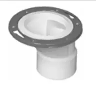 Charlotte Pipe Pvc-00820-0600Ha Dwv Schedule 40 Offset Closet Flange, 4" X 3" 1