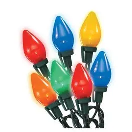 Christmas Led Light Set, C7, Multi Ceramic, 25-Ct. 1