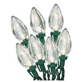 Christmas Led Light Set, C9, Warm White, 25-Ct. 1