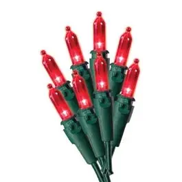 Christmas Led Light Set, Mini, Red, 50-Ct. 1