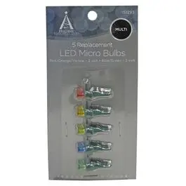 Christmas Lights Led Replacement Bulb, Micro, Multi-Color, 5-Pk. 1