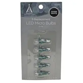 Christmas Lights Led Replacement Bulb, Micro, Warm White, 5-Pk. 1