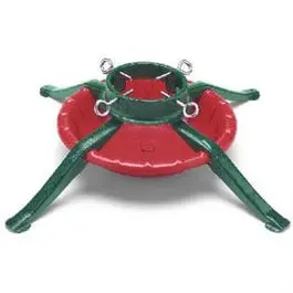 Christmas Tree Stand, 4-Leg Steel, Holds 5.5-In. Trunk Diameter, 27-In Base 1