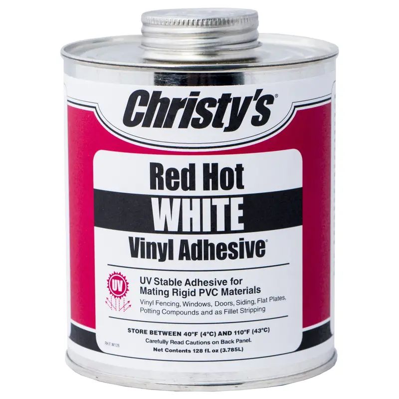 Christy's Red Hot White Vinyl Adhesive Can 1