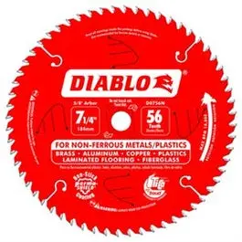 Circular Saw Blade, Aluminum, 7-1/4-In. X 56T 1