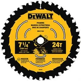 Circular Saw Blade, Framing, 24 T, 7-1/4-In. 1