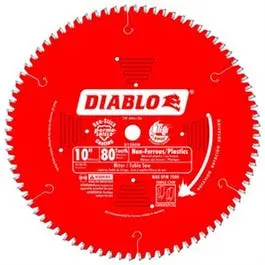 Circular Saw Blade, Non-Ferrous Plastic, 10-In. X 80T 1
