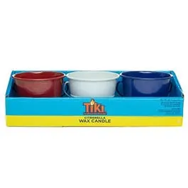 Citronella Mini Bucket, Red, White & Blue, 4-Oz. 1