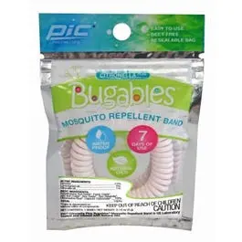 Citronella Mosquito Repellant Coil Wrist Band, Deet Free, Assorted Colors 1