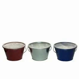 Citronella Wax Candle Bucket, Triple Wick, Americana, Assorted, 28-Oz. 1