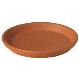 Clay Plant Saucer, Natural Terra Cotta, 8 In. 1