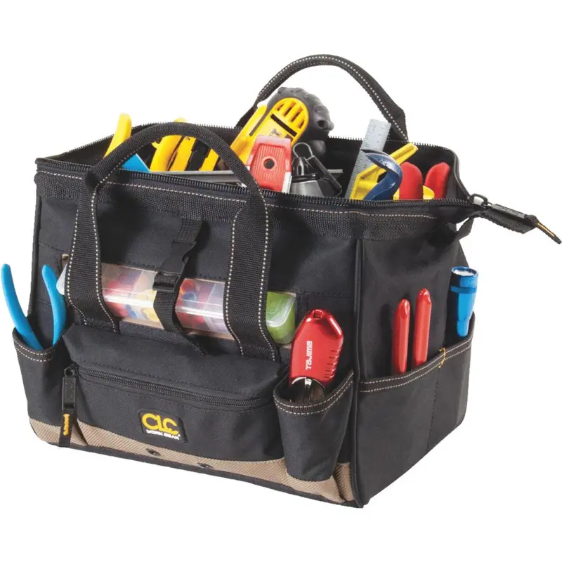 Clc 21-Pocket 12 In. Tool Bag With Top-Side Tray 1