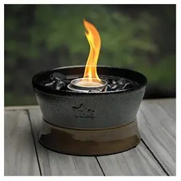 Clean Burn Tabletop Torch, Ceramic, 7-In. Diam. 1
